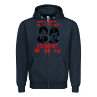 Navy baader–meinhof raf original 70s design Zipper Hoodie - linhVisuals