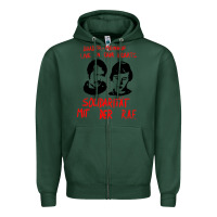 Sports Green baader–meinhof raf original 70s design Zipper Hoodie - linhVisuals