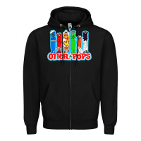 Black otter pops anime character Zipper Hoodie - linhVisuals