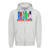 Dove Grey otter pops anime character Zipper Hoodie - linhVisuals
