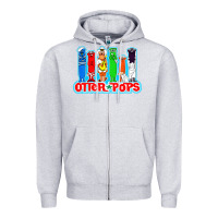 Heather Grey otter pops anime character Zipper Hoodie - linhVisuals