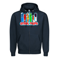 Navy otter pops anime character Zipper Hoodie - linhVisuals