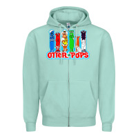 Seafoam otter pops anime character Zipper Hoodie - linhVisuals