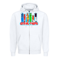 White otter pops anime character Zipper Hoodie - linhVisuals