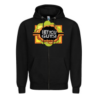 Black hey you guys   the electric company Zipper Hoodie - linhVisuals