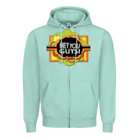 Seafoam hey you guys   the electric company Zipper Hoodie - linhVisuals