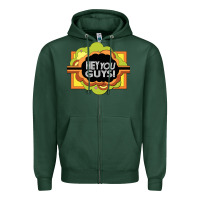 Sports Green hey you guys   the electric company Zipper Hoodie - linhVisuals