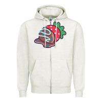 Oatmeal Heather chocolate covered strawberry Zipper Hoodie - linhVisuals