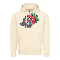 Sandshell chocolate covered strawberry Zipper Hoodie - linhVisuals