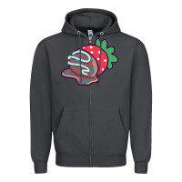 Smoke chocolate covered strawberry Zipper Hoodie - linhVisuals