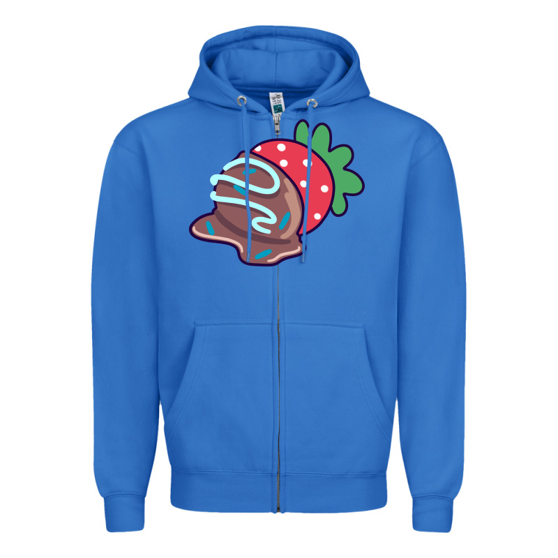 Chocolate Covered Strawberry Zipper Hoodie by linhVisuals | Teevron