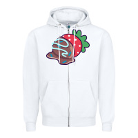 White chocolate covered strawberry Zipper Hoodie - linhVisuals