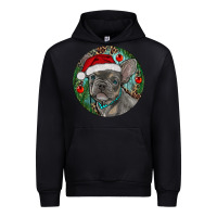 Black Frenchie Christmas Urban Hoodie - RanaPortraitStore