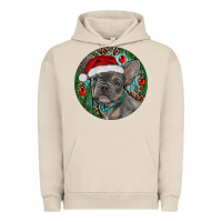 Pigment French Oak Frenchie Christmas Urban Hoodie - RanaPortraitStore