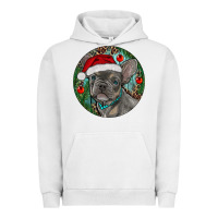 Pigment Lunar Rock Frenchie Christmas Urban Hoodie - RanaPortraitStore