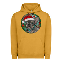 Pigment Peanut Butter Frenchie Christmas Urban Hoodie - RanaPortraitStore