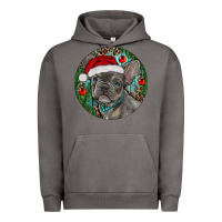 Pigment Tornado Frenchie Christmas Urban Hoodie - RanaPortraitStore