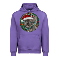 Tulip Frenchie Christmas Urban Hoodie - RanaPortraitStore