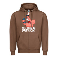 Chestnut no this is patrick Zipper Hoodie - linhVisuals