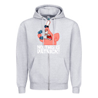Heather Grey no this is patrick Zipper Hoodie - linhVisuals