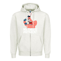 Oatmeal Heather no this is patrick Zipper Hoodie - linhVisuals