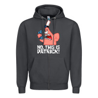 Smoke no this is patrick Zipper Hoodie - linhVisuals