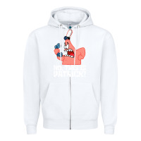 White no this is patrick Zipper Hoodie - linhVisuals