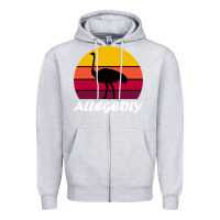 Heather Grey retro vintage allegedly ostrich Zipper Hoodie - linhVisuals