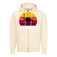 Sandshell retro vintage allegedly ostrich Zipper Hoodie - linhVisuals