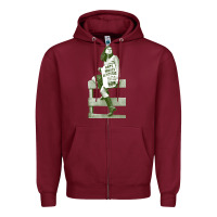 Burgundy bernadette devlin retro irish fanart Zipper Hoodie - linhVisuals