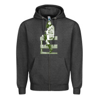 Charcoal Heather bernadette devlin retro irish fanart Zipper Hoodie - linhVisuals
