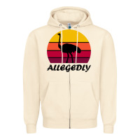 Sandshell retro vintage allegedly ostrich Zipper Hoodie - linhVisuals