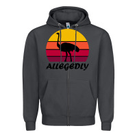 Smoke retro vintage allegedly ostrich Zipper Hoodie - linhVisuals