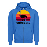 True Royal retro vintage allegedly ostrich Zipper Hoodie - linhVisuals