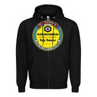 Black all purpose kikkoman Zipper Hoodie - linhVisuals