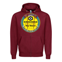 Burgundy all purpose kikkoman Zipper Hoodie - linhVisuals
