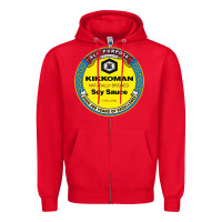 Red all purpose kikkoman Zipper Hoodie - linhVisuals