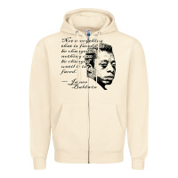 Sandshell james baldwin Zipper Hoodie - linhVisuals