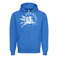 True Royal ivory pegasus Zipper Hoodie - linhVisuals