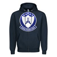 Navy ra 5c vigilante patch Zipper Hoodie - linhVisuals