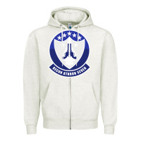 Oatmeal Heather ra 5c vigilante patch Zipper Hoodie - linhVisuals
