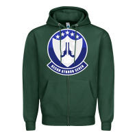 Sports Green ra 5c vigilante patch Zipper Hoodie - linhVisuals