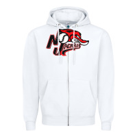 White jackals Zipper Hoodie - linhVisuals
