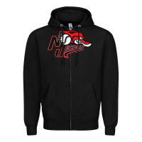 Black jackals Zipper Hoodie - linhVisuals
