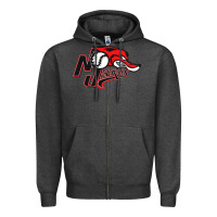 Charcoal Heather jackals Zipper Hoodie - linhVisuals