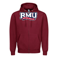 Burgundy The robert morris university Zipper Hoodie - linhVisuals