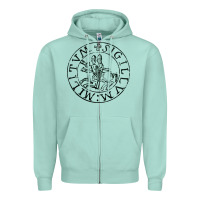Seafoam knights templar sigil Zipper Hoodie - linhVisuals