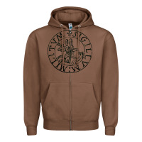 Chestnut knights templar sigil Zipper Hoodie - linhVisuals