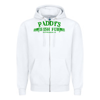 White paddy irish pub Zipper Hoodie - linhVisuals