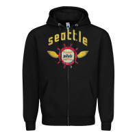 Black seattle pilots baseball vintage Zipper Hoodie - linhVisuals